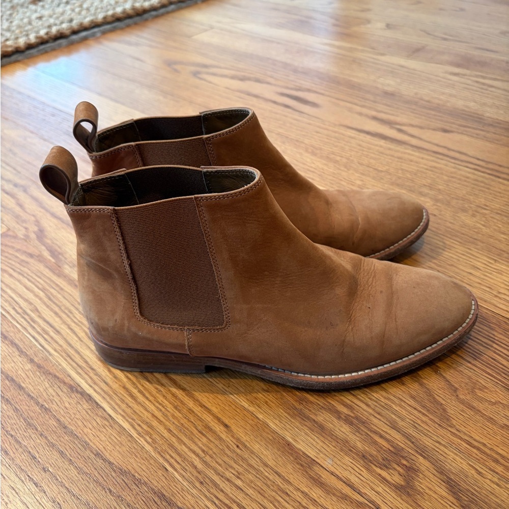 Jenni Kayne‎ Oiled Leather Tan Chelsea Ankle Boots - Picture 4 of 5